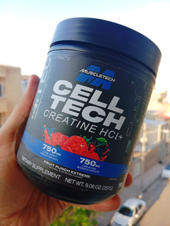 کراتین ترکیبی طعمدار منوهیدرات و HCl کمپانی قدرتمند ماسلتک