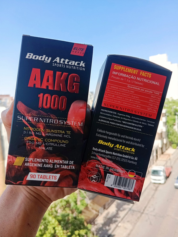 آرژنین AAKG 1000 آلفا کتوگلوتارت حرفه ای بادی اتک